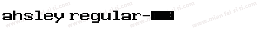 ahsley regular字体转换